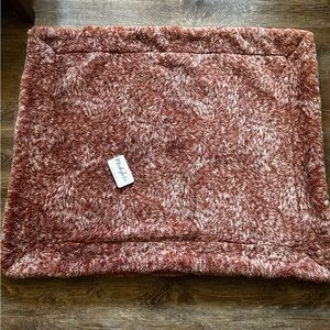 Mink  Brown and White baby small blanket.